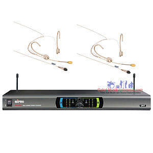 Mipro MR823/MT801+MU55HNS 2 Headset Wireless Microphone